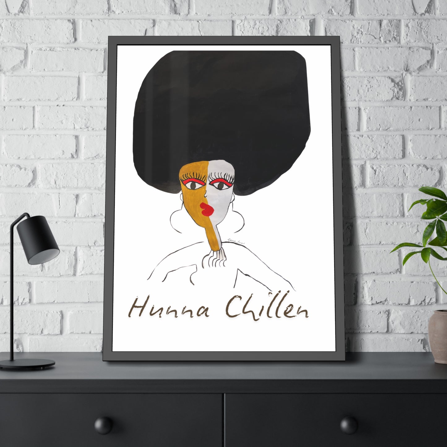 Gullah Folk Art "My Girl" Framed Poster