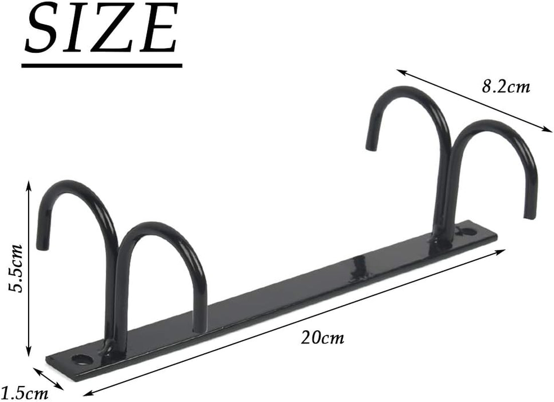 L 4 Pack Mugs Hooks under Cabinet Mug Rack, Coffee Cups Holder, Mugs Drying Racks, Mug Organizer Rack Cup Holder under Shelf 12 Hanging Hooks Rack for Mugs, Coffee Cups and Kitchen Utensils