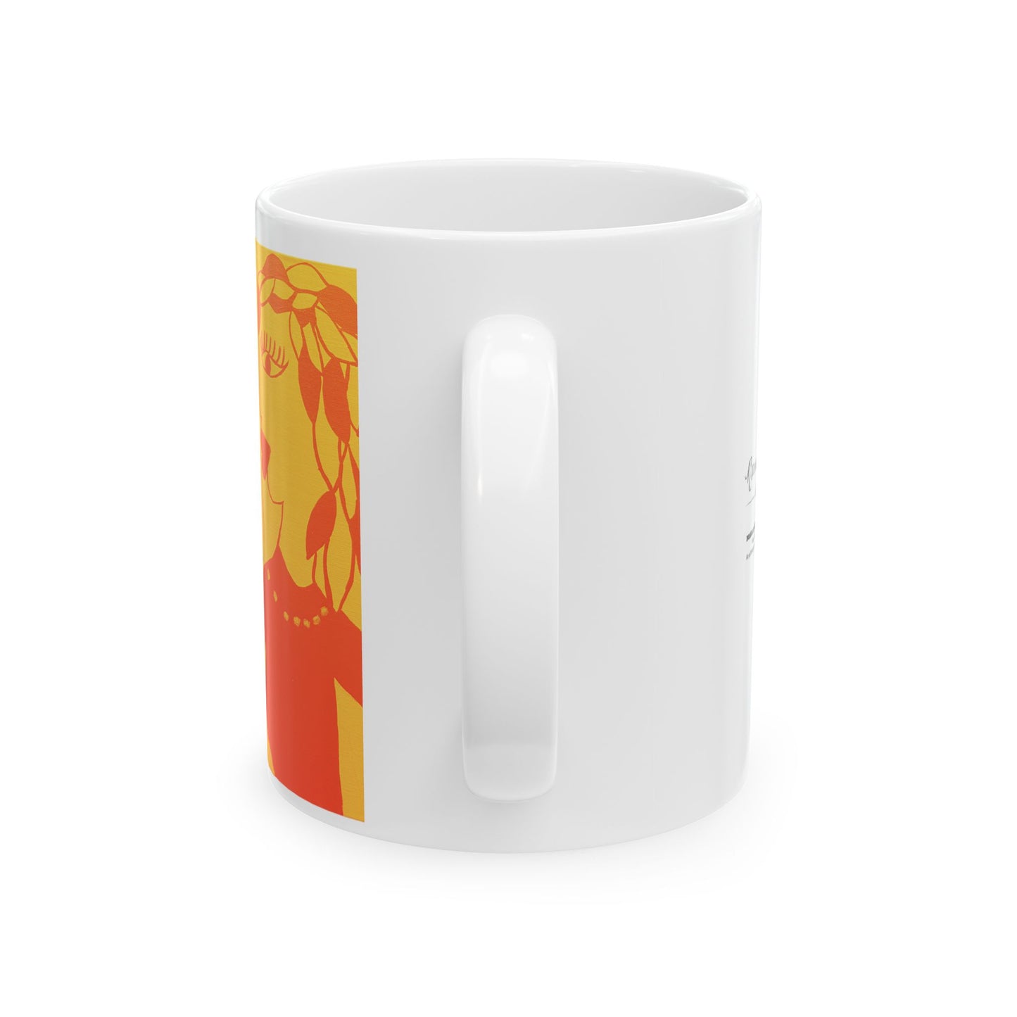 "Cousins" in Citrus Ceramic Mug, (11oz)