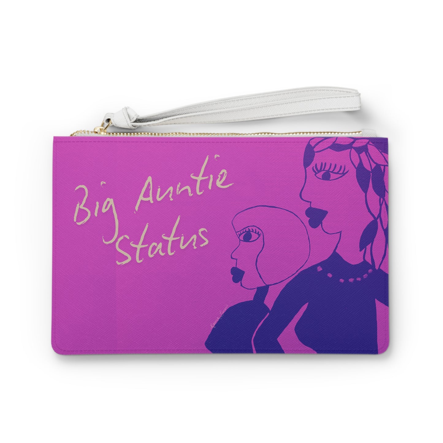 "Cousins" Clutch in Thistle Purple