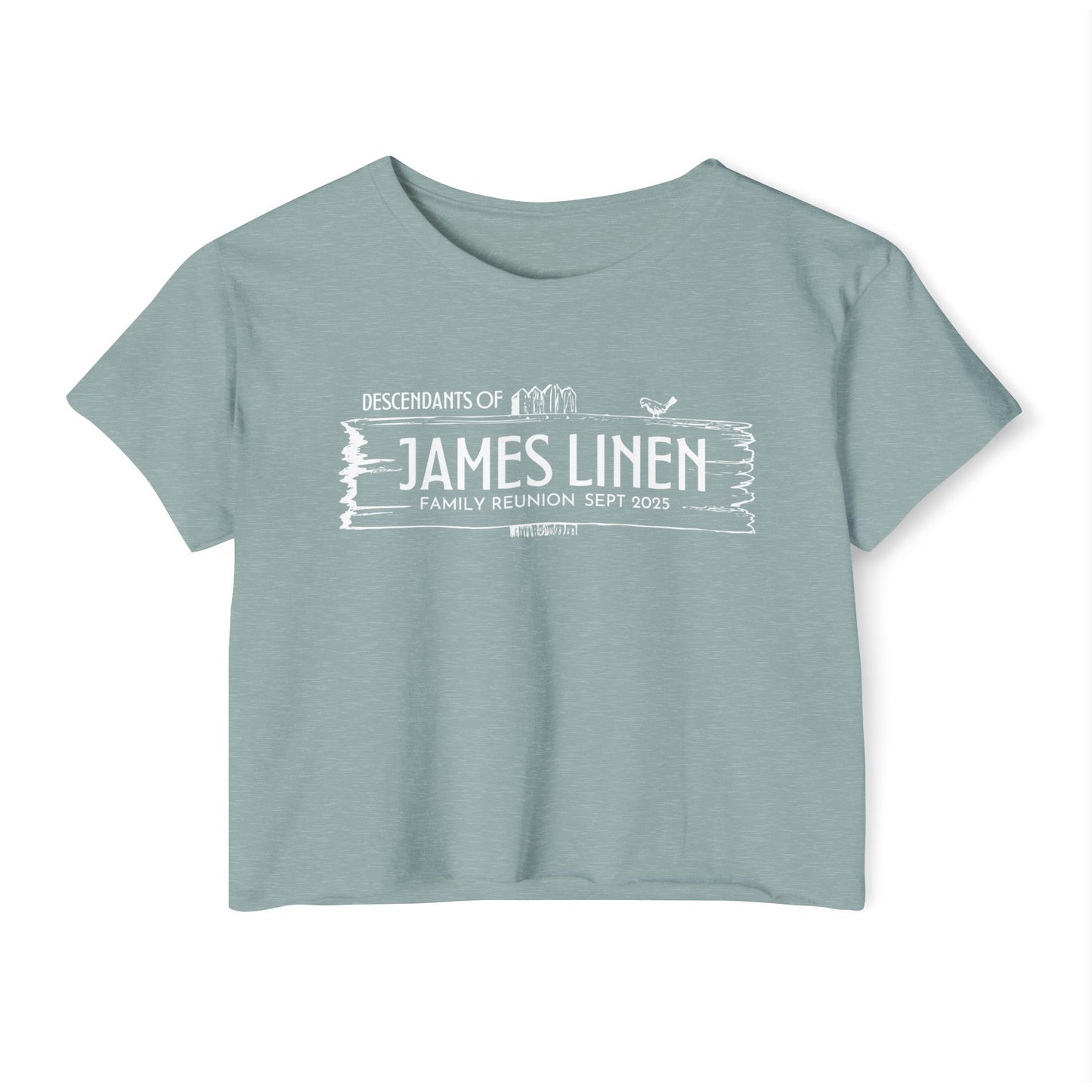 Linen Family Reunion Crop Top