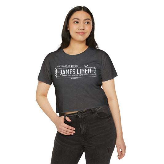 Linen Family Reunion Crop Top