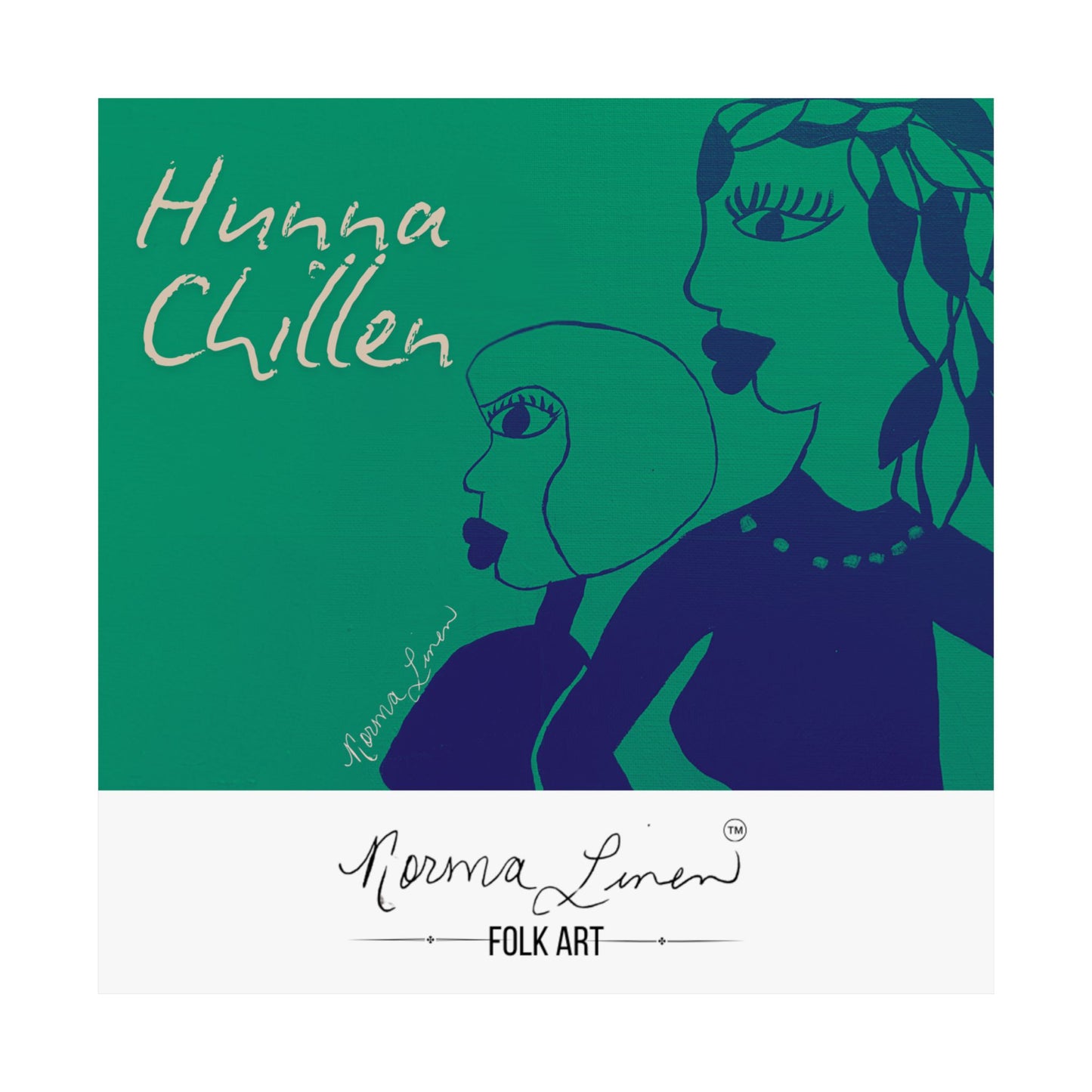 "Cousins"  in Pine Green Matte Posters