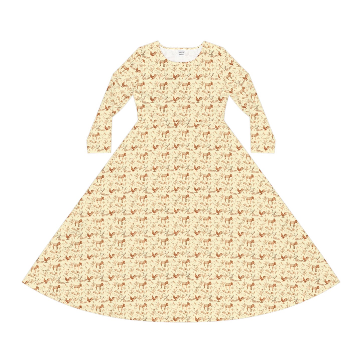OG Linen Family Custom Print Dance Dress
