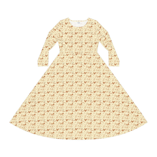 OG Linen Family Custom Print Dance Dress