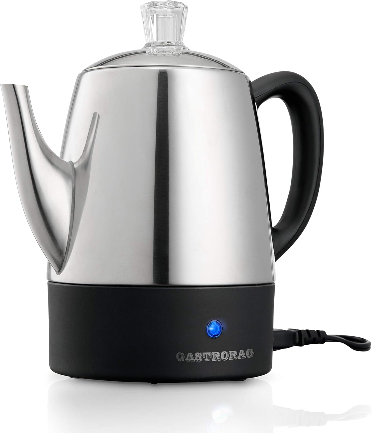 4 Cup Electric Coffee Percolator, Stainless Steel