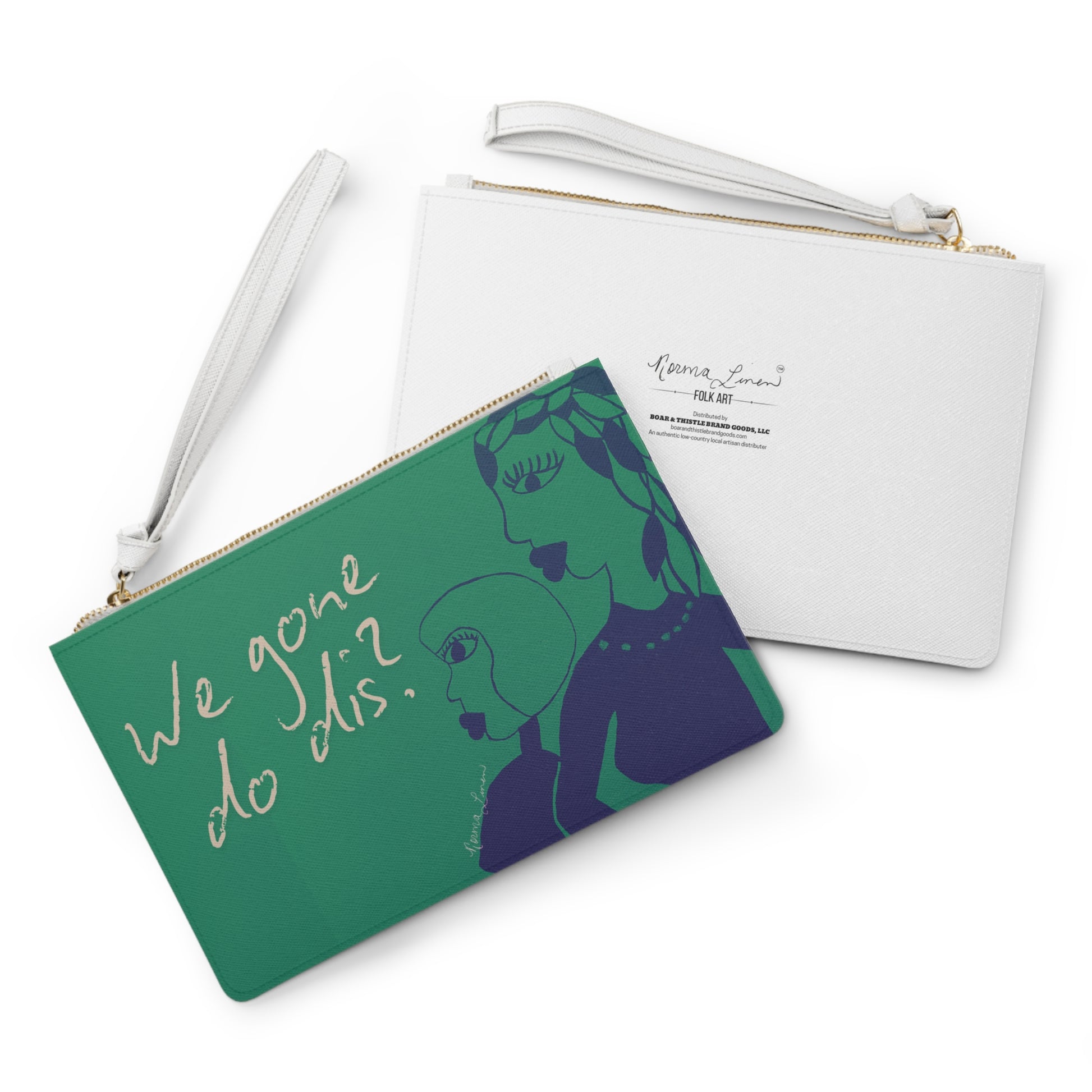 gullah folk art on purse